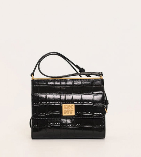 MONA Textured Flap Crossbody Bag