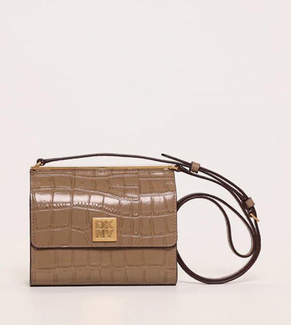 MONA Textured Flap Crossbody Bag