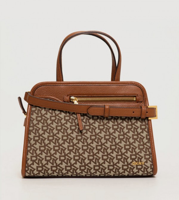 HAZEL Monotype Satchel Bag