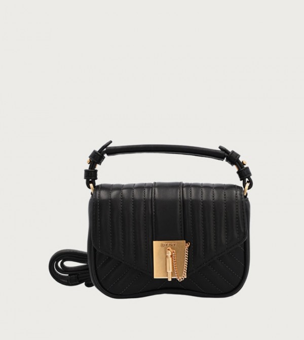 LULU Quilted Top-Handle Bag