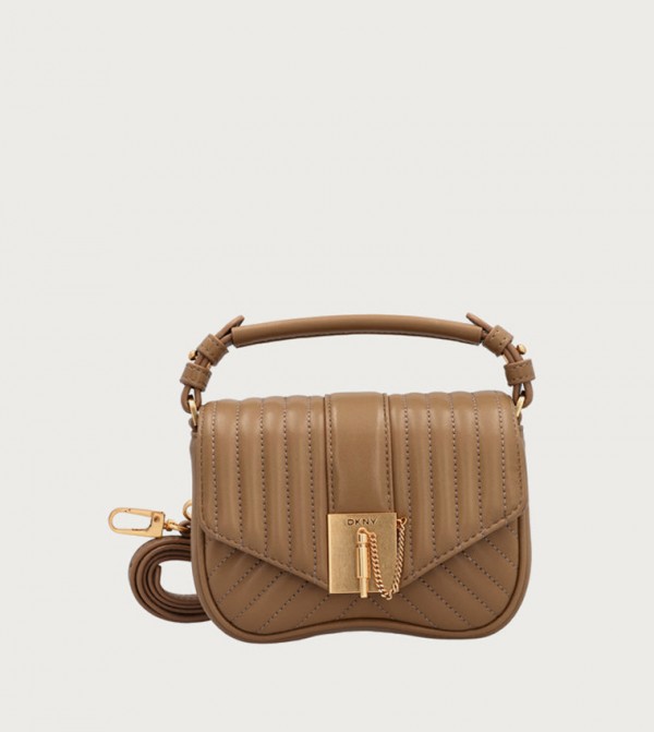 LULU Quilted Top-Handle Bag