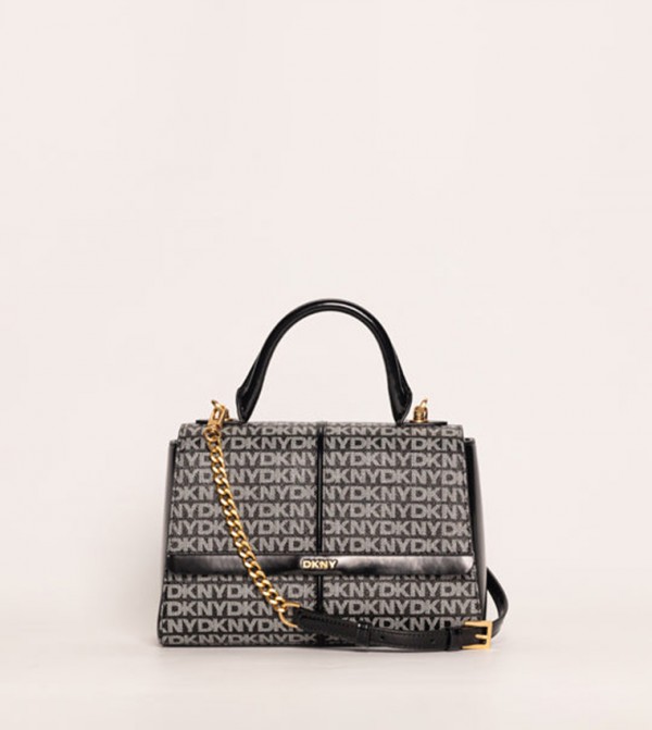 SHANA Logo Patterned Top-Handle Bag
