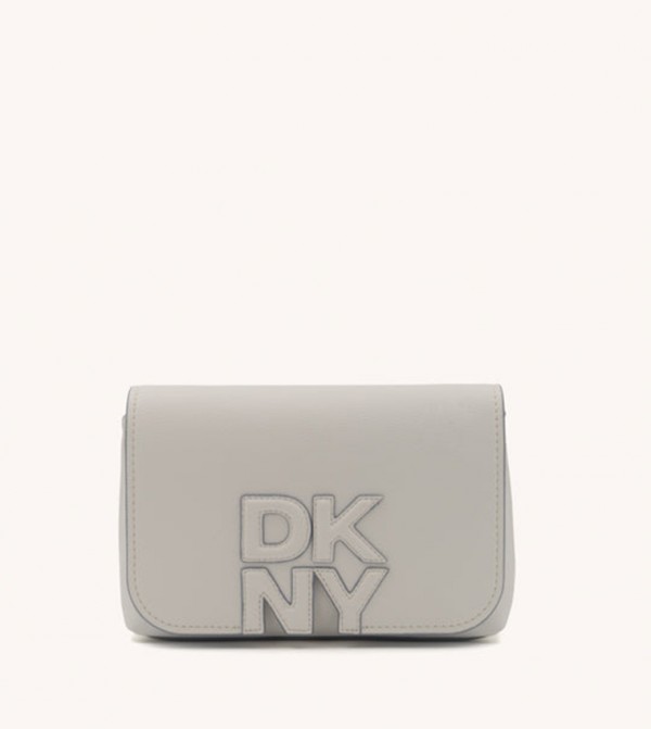 NICOLE Logo Appliqued Flap Crossbody Bag