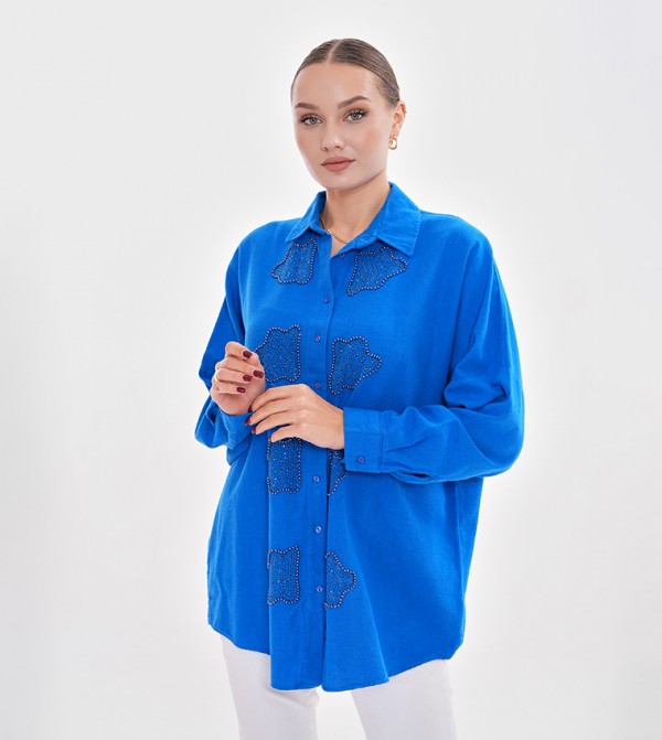 Embellished Long Sleeves Shirt
