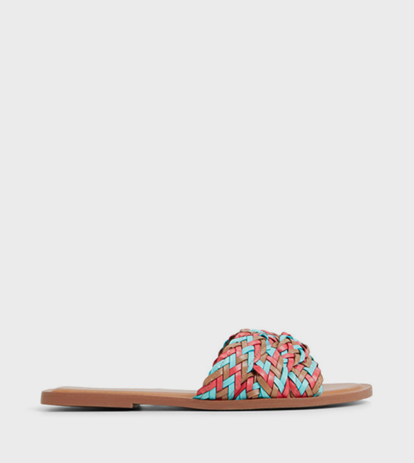 RAVELLE Braided Flat Sandals