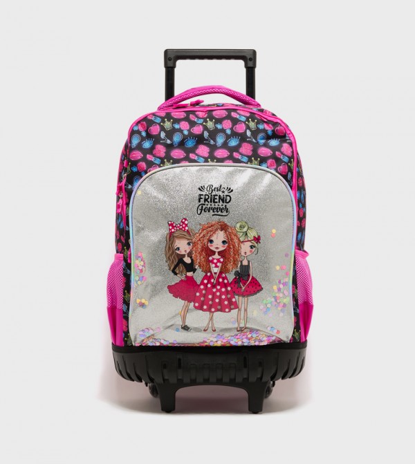 Printed Trolley Backpack