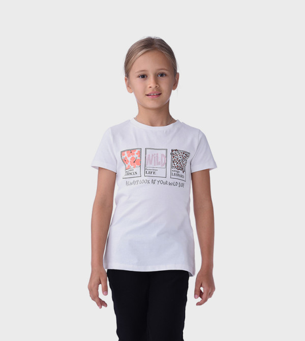 Printed Crew Neck T-Shirt