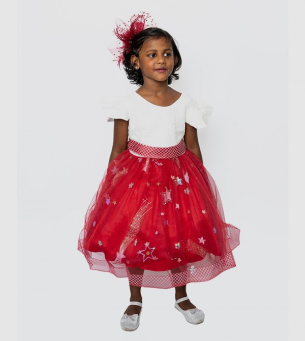 SequinsTulle Party Dress