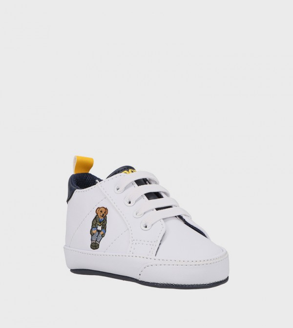QUILTON Bear Gore High-Top Sneakers
