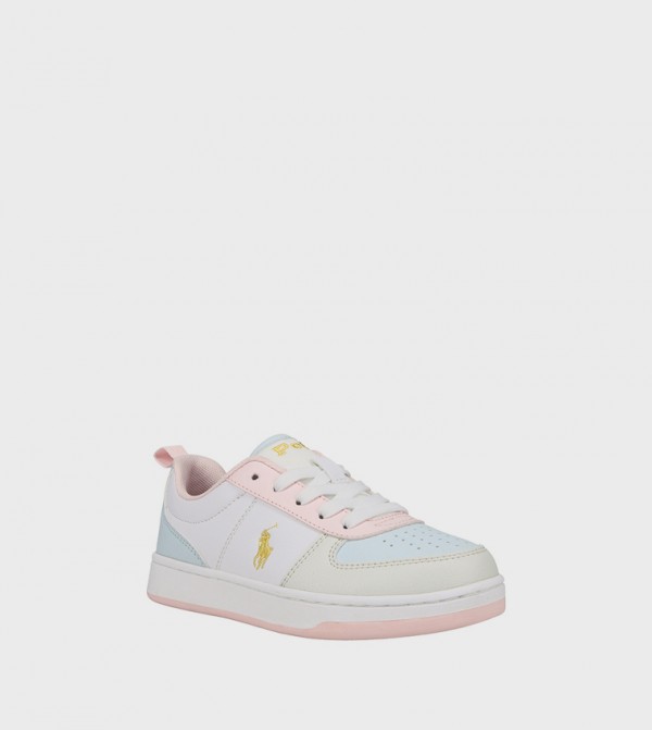 POLO COURT II Color Block Lace-Up Sneakers