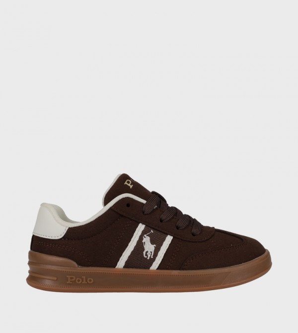 HERITAGE COURT III T-TOE Contrast Trim Logo Detail Sneakers