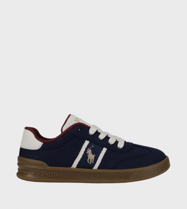 HERITAGE COURT III T-TOE Contrast Trim Logo Detail Sneakers