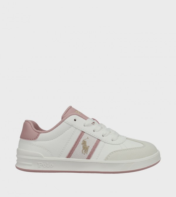 HERITAGE COURT III T-TOE Contrast Trim Logo Detail Sneakers