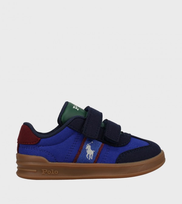 HERITAGE COURT III T-TOE EZ Logo Embroidered Velcro Sneakers