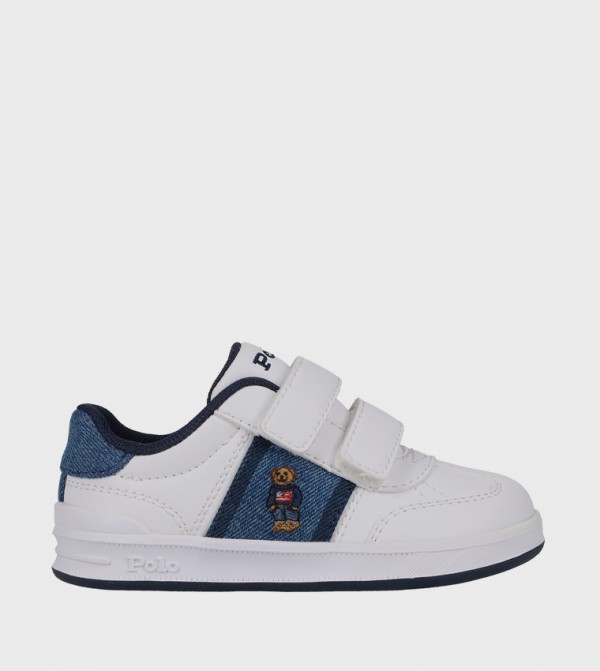 HERITAGE COURT III T-TOE EZ Logo Embroidered Velcro Sneakers