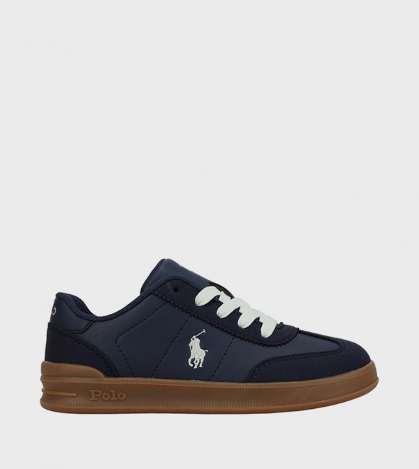 HOLLIS Logo Embroidered Lace-Up Sneakers