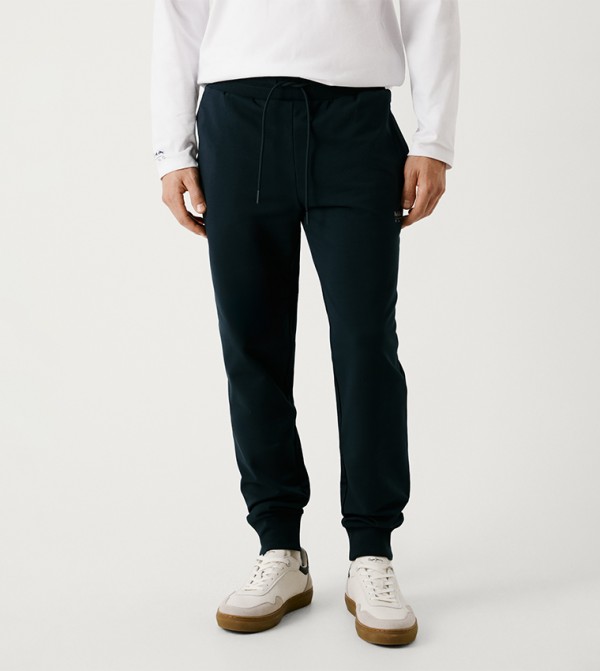 Solid Drawstring Waist Joggers