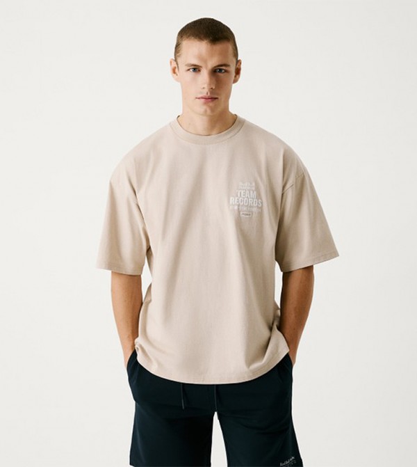 Logo Printed Crew Neck T-Shirt