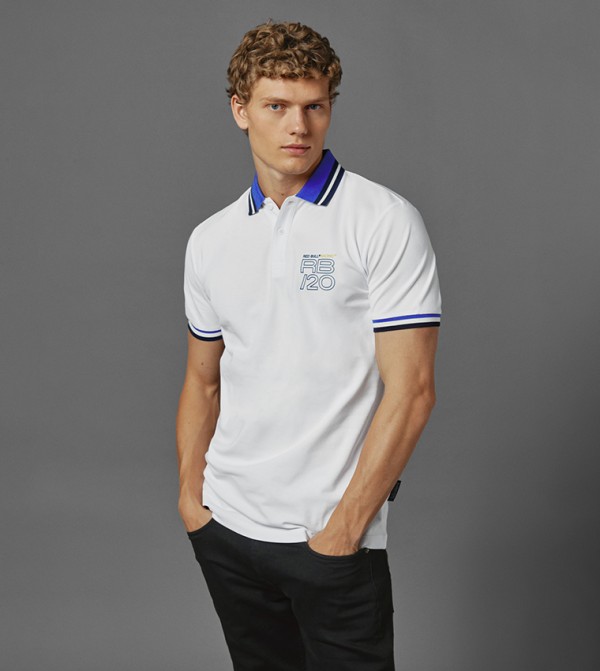 Red Bull Racing Striped Polo T-Shirt