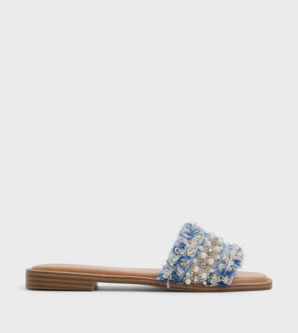 ROJAS Embellished Flat Sandals