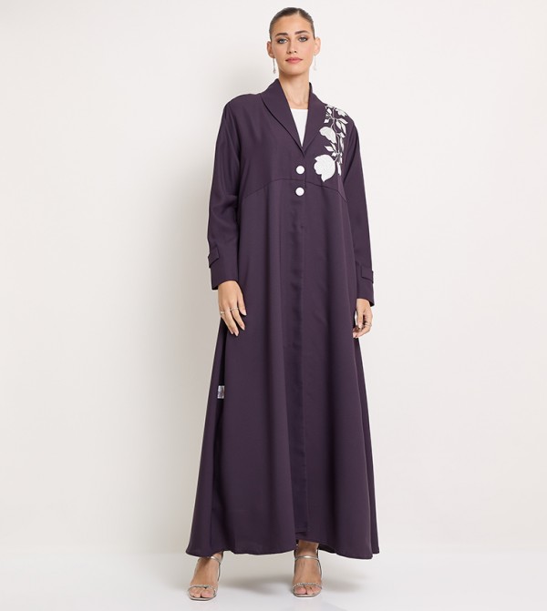 Embroidered Long Sleeves Abaya