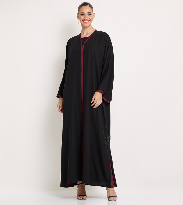 Embellished Back Long Sleeves Abaya
