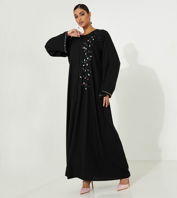 Flag Hand Embroidered Abaya