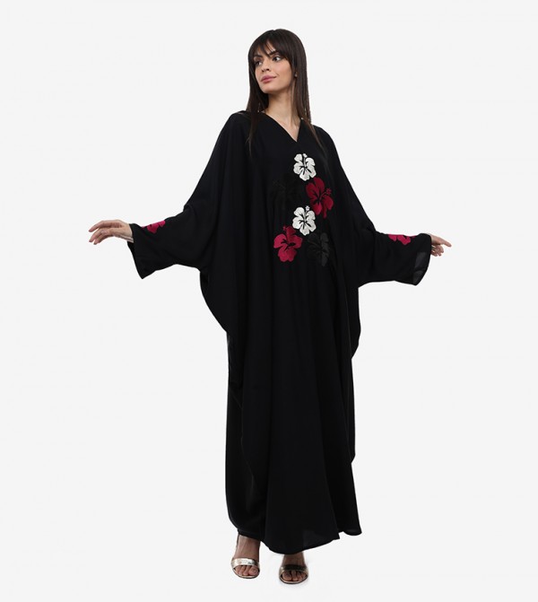 Embroidered Long Sleeve Abaya