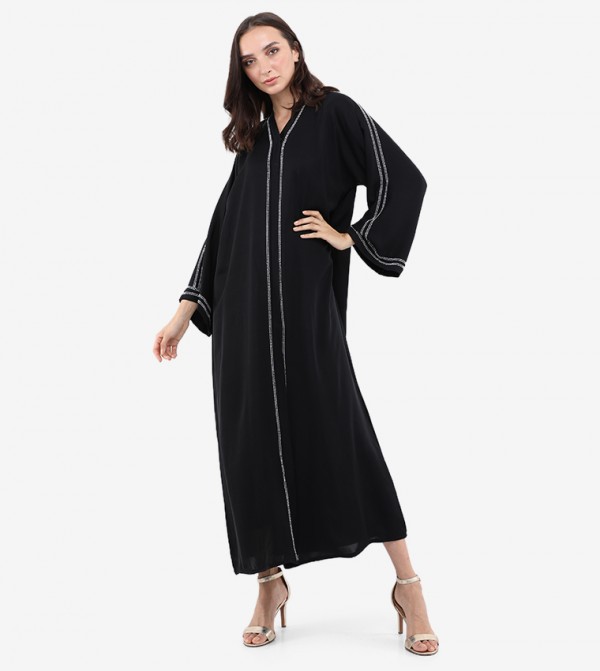Embellished Long Sleeve Abaya