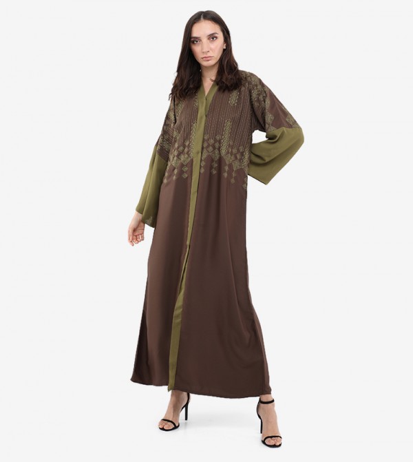 Embroidered Long Sleeves Abaya