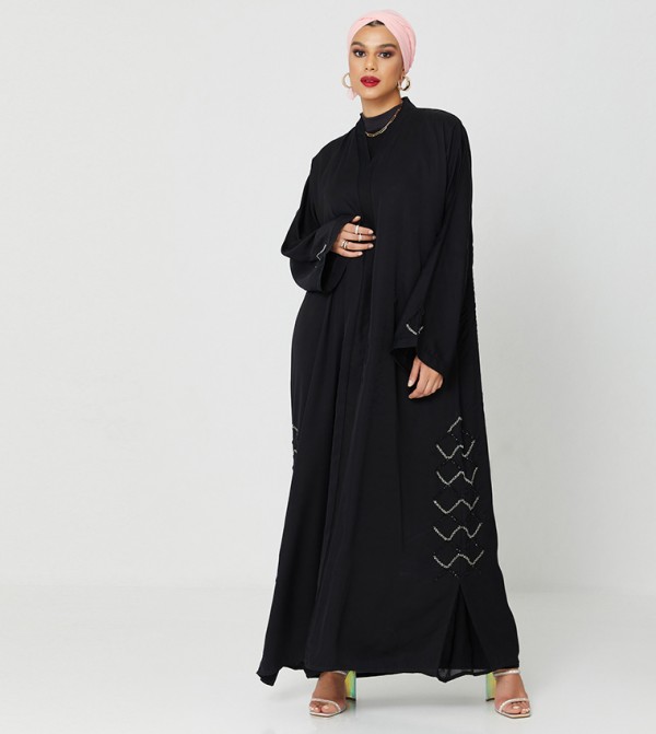 Embellished Long Sleeves Abaya