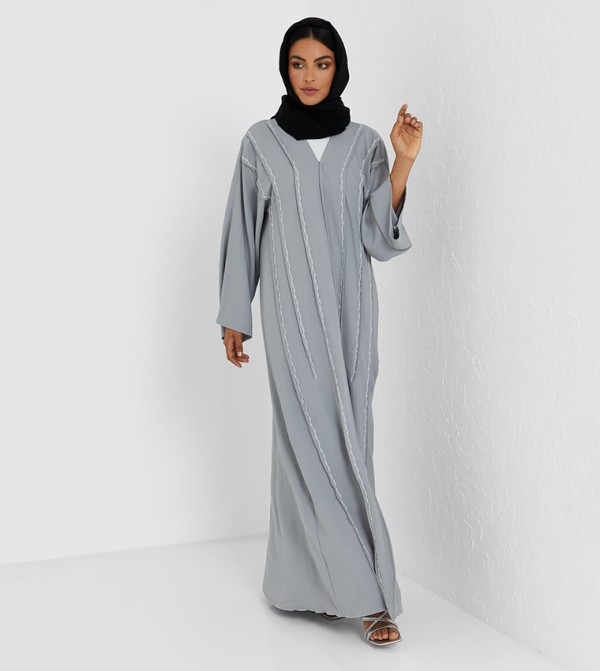 Embellished Long Sleeve Abaya