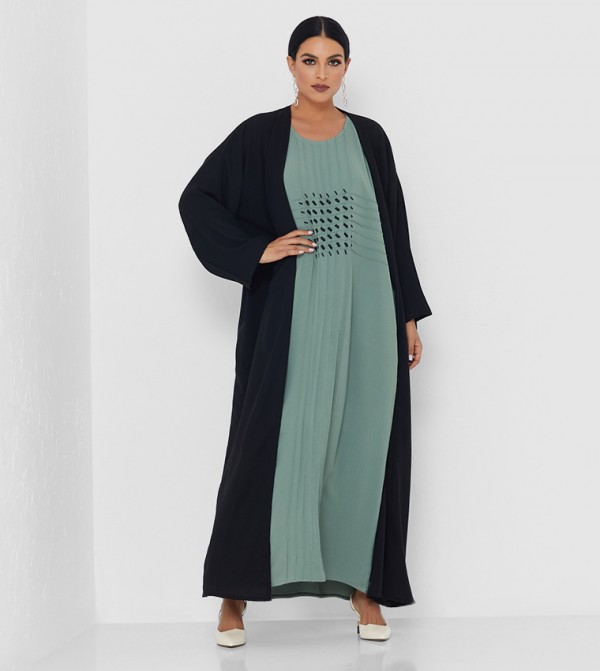 Long Sleeves Abaya-Black