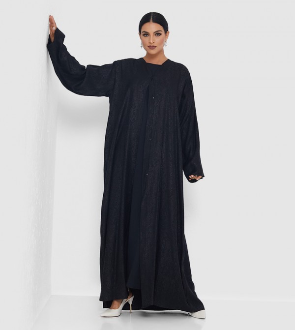Solid Long Sleeves Abaya 