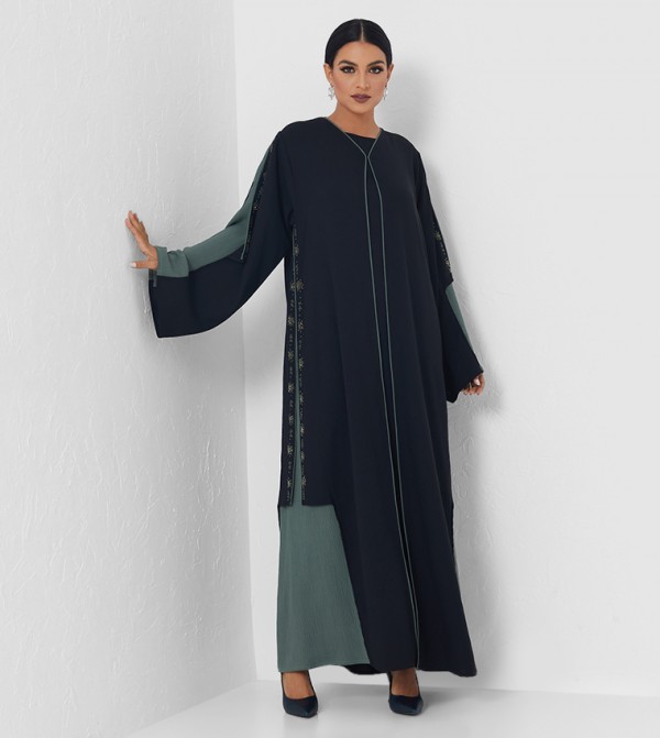 Long Sleeves Abaya-Multi