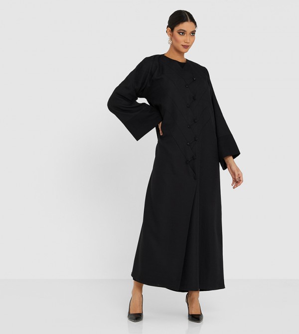 Soild Long Sleeve Abaya