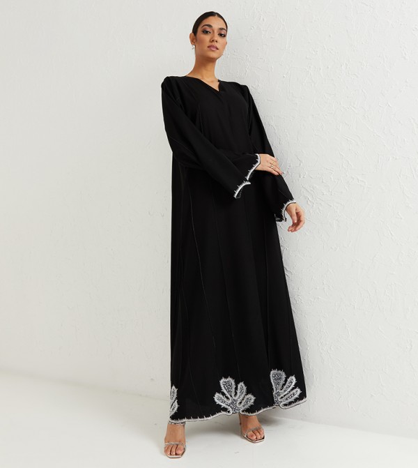 Embroidery Work Full Body White Stones