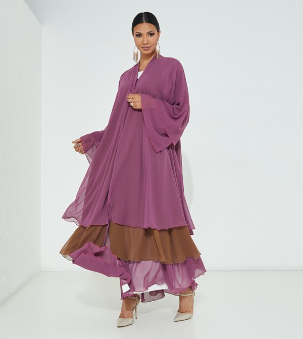 Tiered Flare Abaya