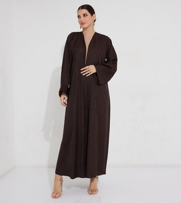 Printed Long Sleeves Casual Abaya