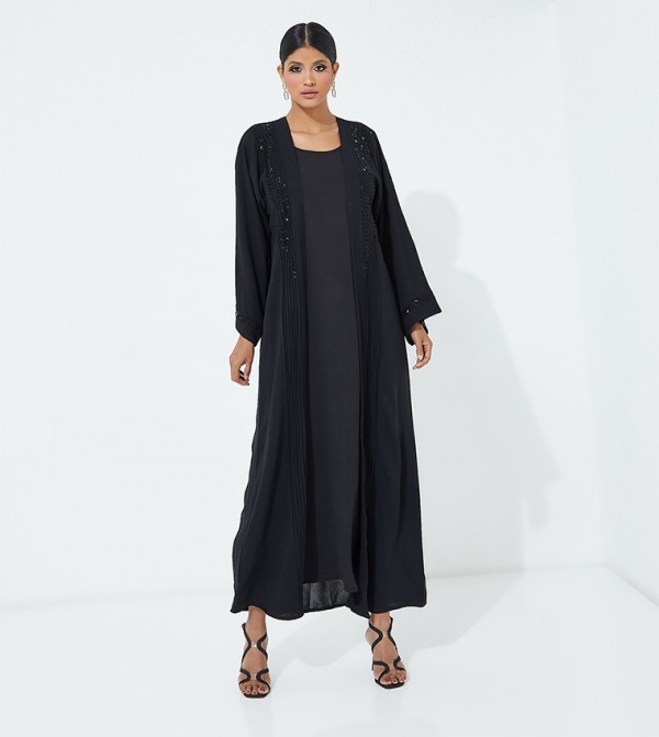 Long Sleeves Hand Work Detailed Abaya