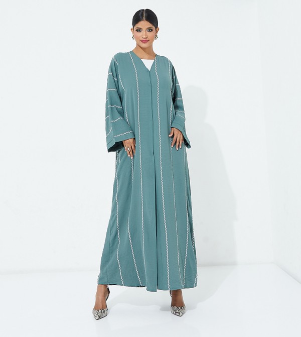 Embroidered Long Sleeves Abaya