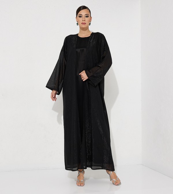 Glitter Long Sleeves Abaya