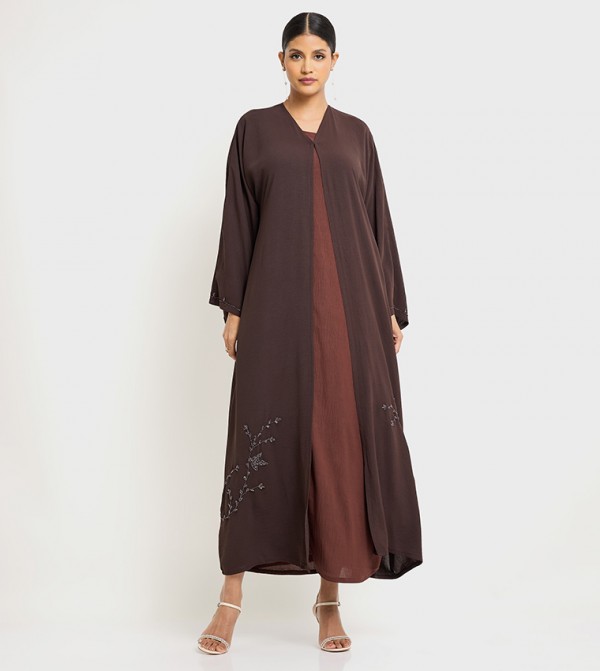 Hand Embroidered Long Sleeves Abaya