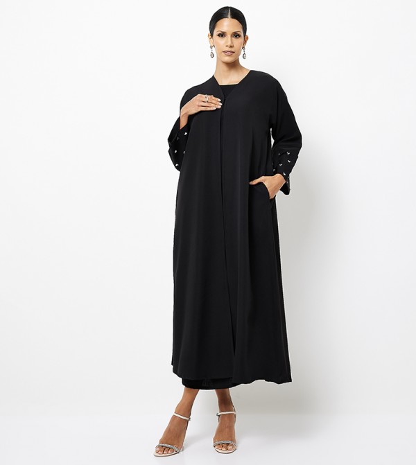 Long Sleeves Pocket Detail Abaya