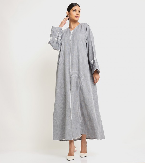 Embroidered Long Sleeves Abaya