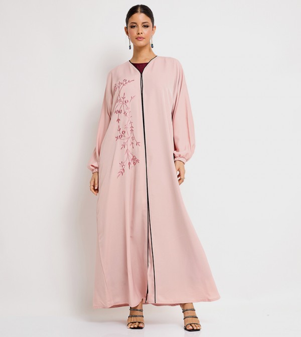 Embroidered Long Sleeves Abaya