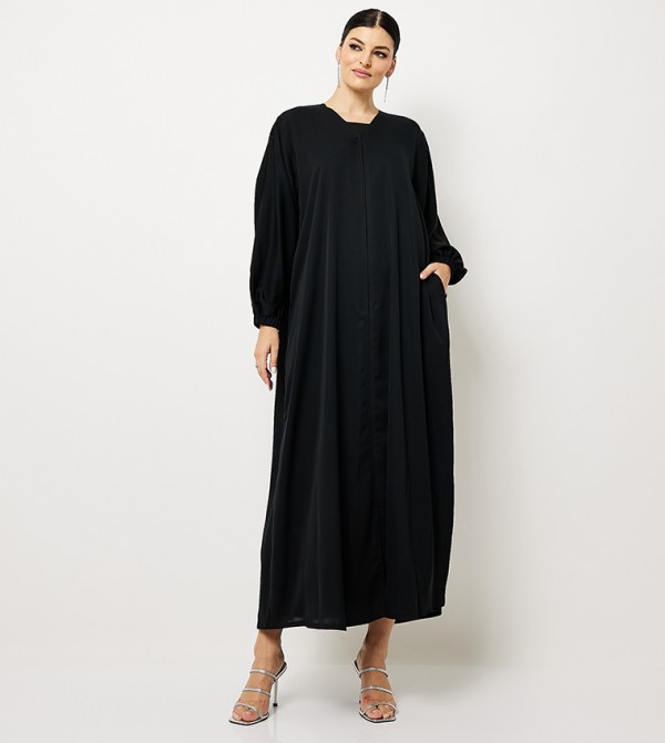Embellished Lace Detail Abaya