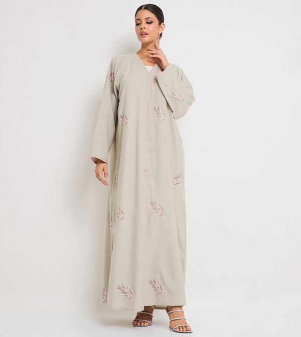 Embroidered Long Sleeves Abaya