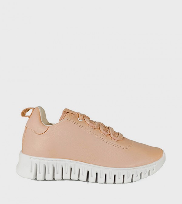 Textured Low-Top Chunky Sneakers