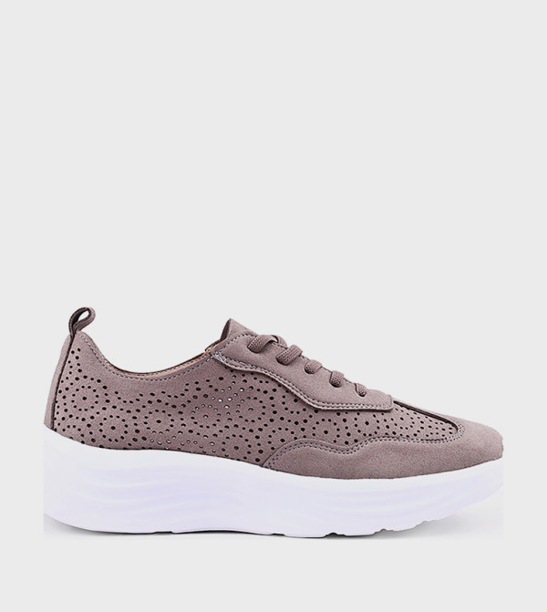 Perforated Lace Up Shoes